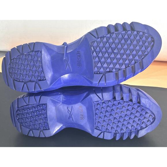 Reebok Blue Leather Trail Chunky Grn Acnt Gorpcore Y2K Tech 38.5 US 8 Sneakers main image 5